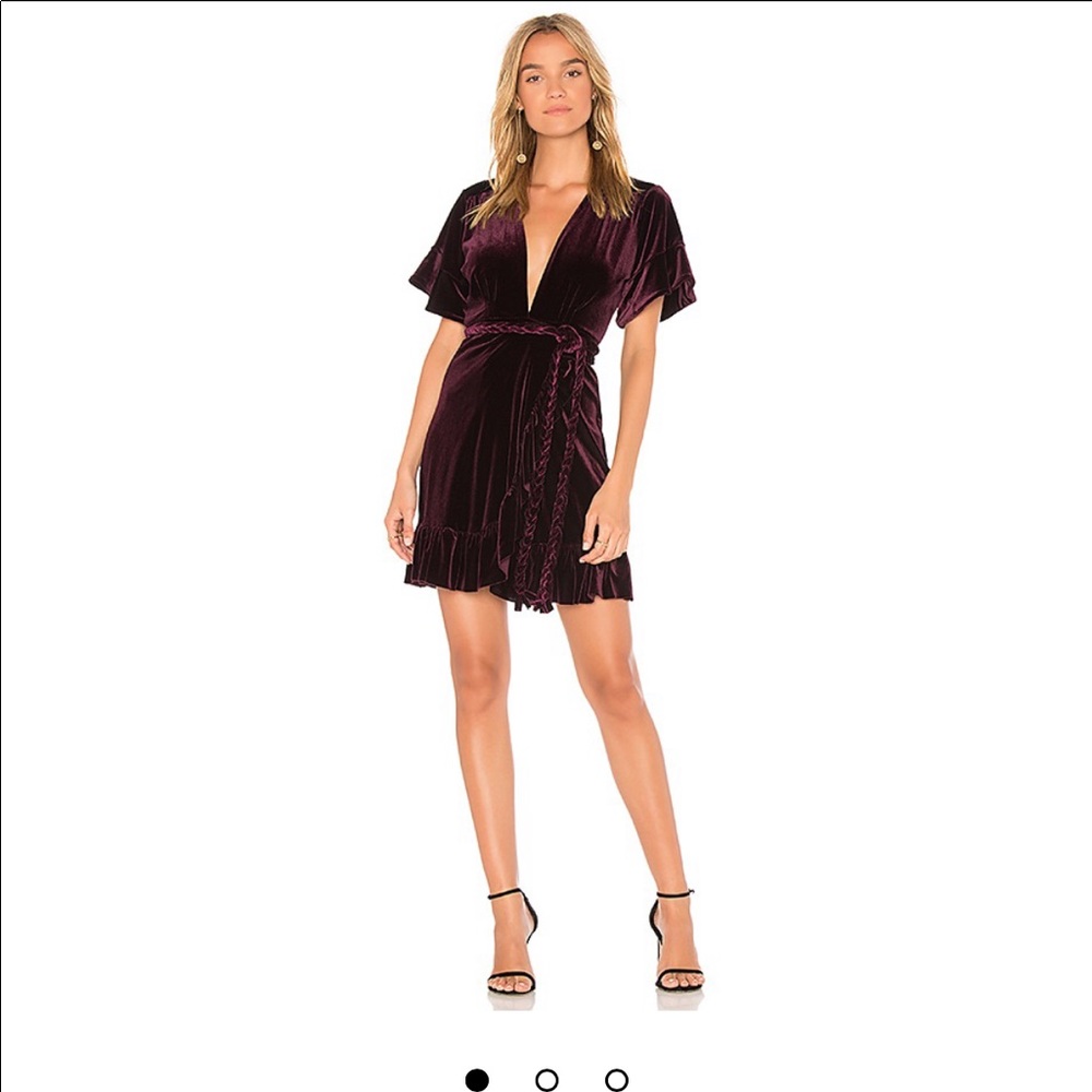 Misa Los Angeles Desma Wrap Dress